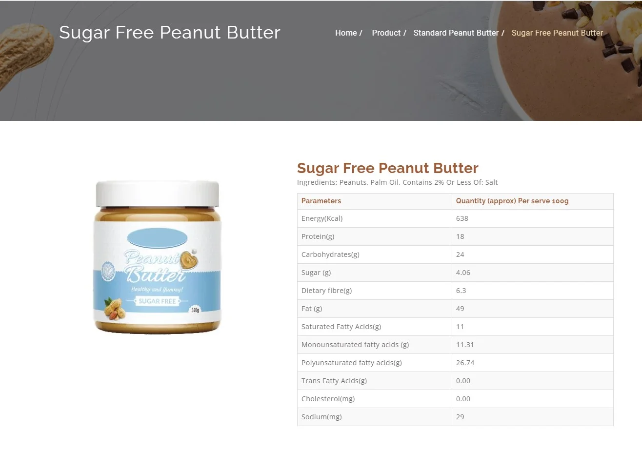 Nutrionex: Peanut Butter Packaging Options